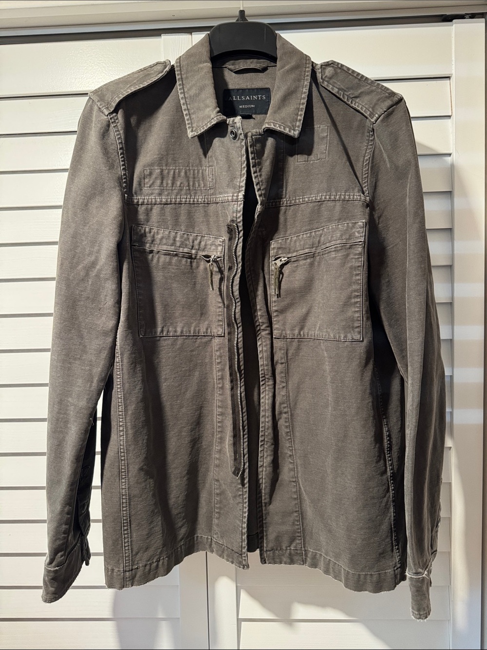 All Saints military style jacket size M